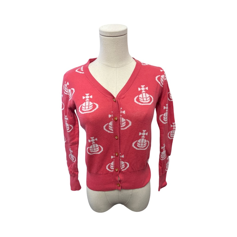 Women's Pink Cardigan Sweater - size S